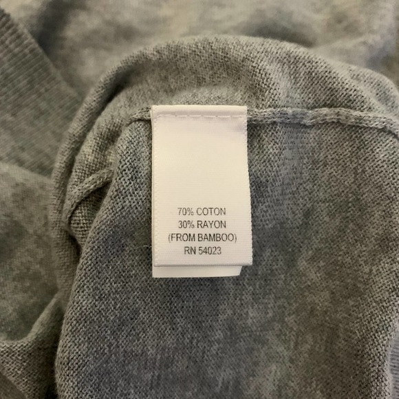BANANA REPUBLIC Gray V-Neck Pullover‎ Sweater - Picture 10 of 11